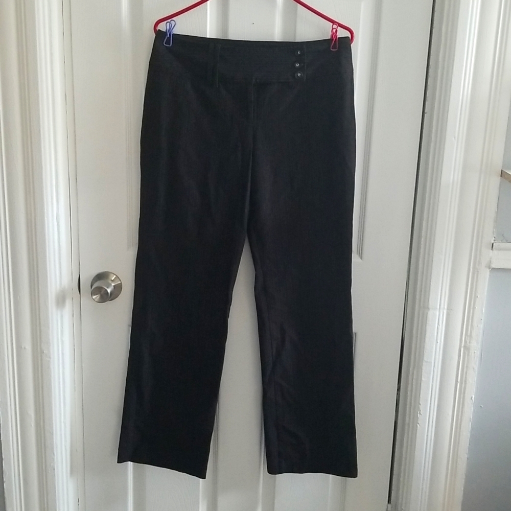 BCX Pin striped black dress pants